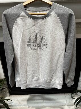 Oura Keystone Colorado Two-Tone Gray Crewneck Sweatshirt